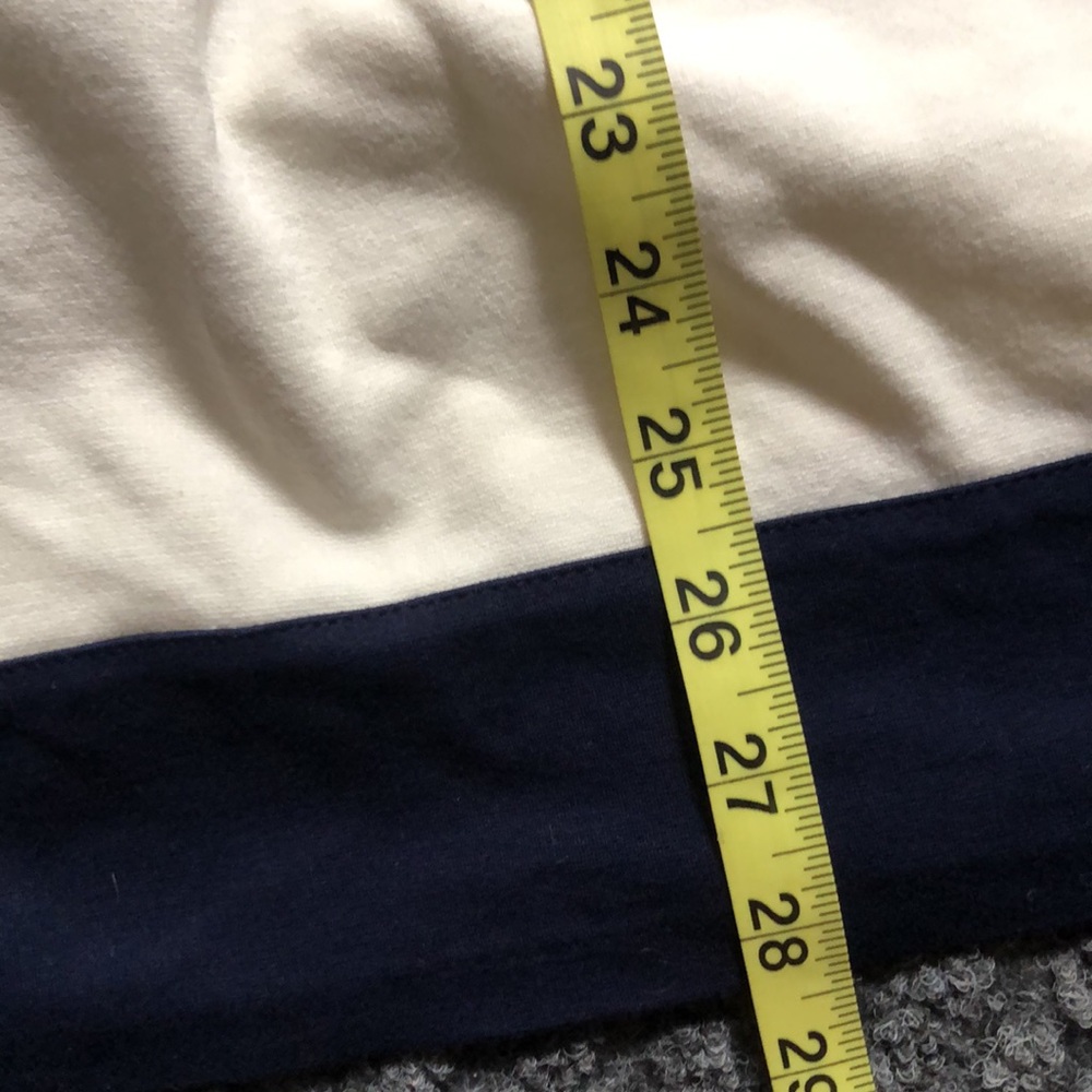 Navy and White Striped Midi Dress - Picture 7 of 8
